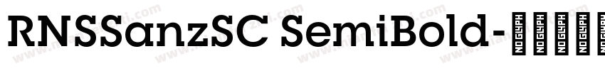 RNSSanzSC SemiBold字体转换